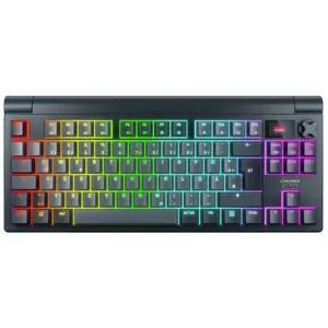 Cherry MX 8.3 TKL (DE, Filaire, Sans fil), Clavier, Gris, Multicolore