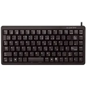 Clavier CHERRY Compact-Keyboard G84-4100 - PS/2, USB - Allemand - Noir