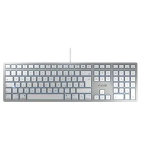 Clavier - CHERRY - JK-1610DE-1 - USB - QWERTZ - Allemand - Argent