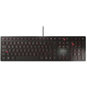 Comparateur de prix : CHERRY KC 6000 SLIM - clavier - Francais - noir Peripherique d'entree