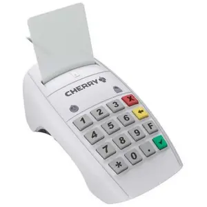 Comparateur de prix : Cherry SmartTerminal ST-2100 - Lecteur de cartes à puce - USB - blanc