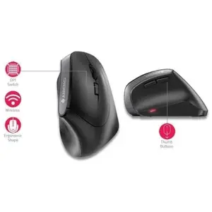 Cherry MW 4500 Left Ratón Ergonómico Inalámbrico para Zurdos pas cher