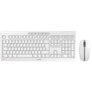 CHERRY STREAM DESKTOP, TASTATUR AVEC MAUS SET DE, SANS FIL, GRIS JD-85 pas cher