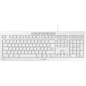 Clavier CHERRY STREAM - USB - Français - Commutateur CHERRY SX - Blanc grisé