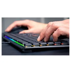 Comparateur de prix : Clavier de gaming mécanique - CHERRY - MX 10.0N RGB - Filaire - Disposition EU (QWERTY) - 22 mm