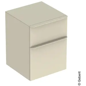 Comparateur de prix : Geberit Smyle Square Meuble latéral, 2 tiroirs, 500357JL1,