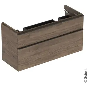 Comparateur de prix : Geberit Smyle Square Meuble sous-vasque, 2 tiroirs, 500356JR1,