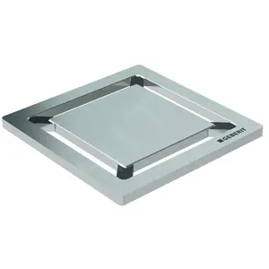 Grille Geberit Style Carré 8x8 en Inox Brossé - Réf 154312001 pas cher