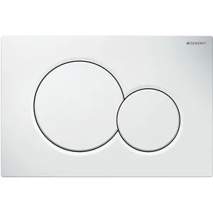 Geberit - Plaque de déclenchement sigma 01 blanc alpin 115.770.11.5 pas cher