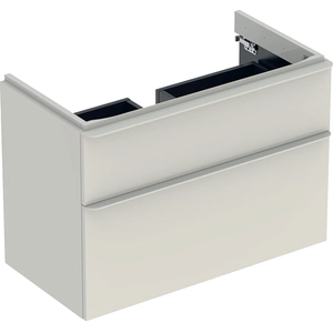 Comparateur de prix : Geberit Smyle Square Meuble sous-vasque, 2 tiroirs, 500354JL1,