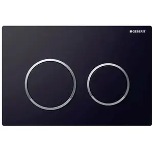 Geberit Kappa21 - Plaque de déclenchement, noir / chrome brillant 115.240.KM.1 pas cher
