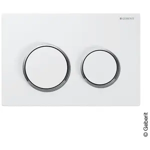 Comparateur de prix : Geberit Kappa21 Plaque de déclenchement pour rinçage double, 115240KJ1