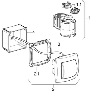 Geberit   Enveloppe pour montage encastré Geberit (240.582.00.1) pas cher
