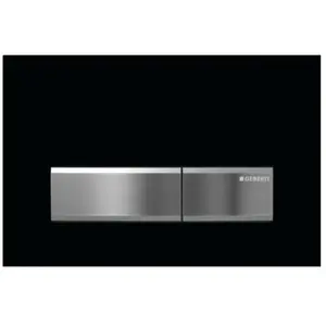 Geberit - Plaque De Commande Sigma 40 Duofresh Double Touche Noire pas cher