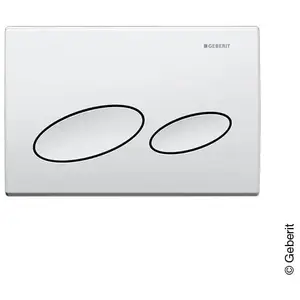 Plaque de commande double touche Geberit KAPPA 20, blanche pas cher