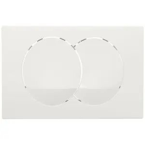 Plaque pour bati-support - GEBERIT - Delta 20 - Blanche - Plastique - Intérieur pas cher