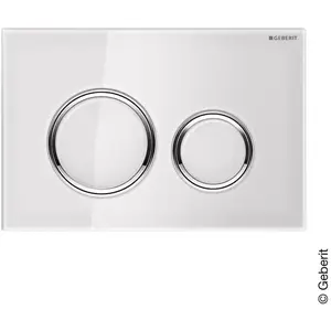 Comparateur de prix : Geberit Sigma 21 Plaque de Commande, Chromé/Blanc, Médium
