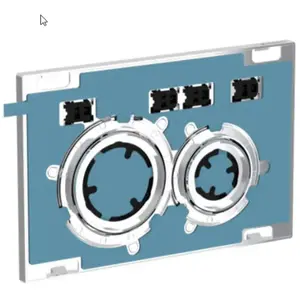 Sigma21 - Bouton de commande de chasse d'eau, sans remplissage / chrome brillant 115.884.00.1 - Geberit pas cher