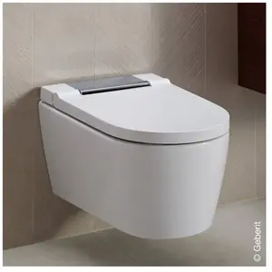 Comparateur de prix : Wc complet suspendu Geberit AquaClean Sela: Chromé brillant
