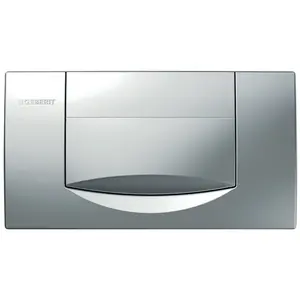 Comparateur de prix : Geberit - Plaque de déclenchement frontrale chromé satiné 115.222.46.1
