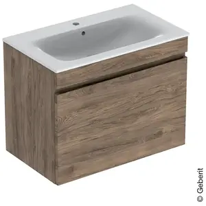Geberit Renova Plan New Vasque avec meuble bas, 1 tiroir, 501916JR8, pas cher