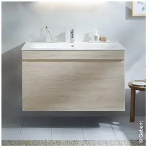 Geberit Renova Plan New Vasque avec meuble bas, 1 tiroir, 501917008, pas cher