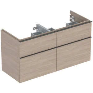 Keramag - Geberit iCon - Meuble lavabo, 118x62x48 cm, 4 tiroirs, chêne 502.309.JH.1Vendu paramazon