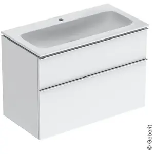 Comparateur de prix : Geberit iCon Vasque avec meuble bas, 2 tiroirs, 502337012,