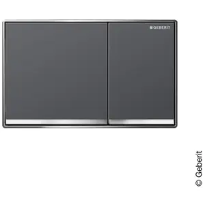 Omega60 - Plaque de déclenchement, chrome / lave 115.081.JK.1 - Geberit pas cher