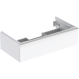 Geberit Icon Wastafel Onderkast Met Lade 90Cm Wit/Chroom pas cher