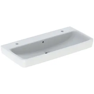 Geberit Renova Plan, lavabo à poser, 100x48 cm, 2 trous pourVendu paramazon