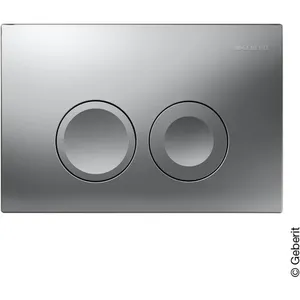 Comparateur de prix : Geberit - Delta25 - Plaque de déclenchement, chrome mat 115.125.46.5