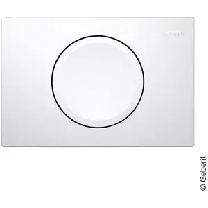 Geberit Delta15 Plaque de déclenchement Round, 115120115, Round pas cher