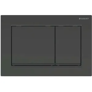 Comparateur de prix : GEBERIT OMEGA30 - PLAQUE DE DÉCLENCHEMENT, NOIR 115.080.DW.1