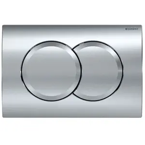 Comparateur de prix : Geberit Delta01 plaque de déclenchement double touche, chrome brillant...