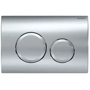 Comparateur de prix : Geberit - Delta20 - Plaque de déclenchement, chrome brillant 115.127.21.1