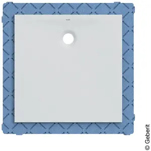 Geberit - receveur de douche carré Olona 90x90 cm, hauteur 4 cm, pas cher