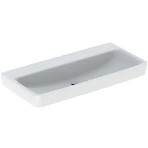 Geberit Renova Plan, lavabo, 100x48 cm, sans trou pour robinet,Vendu paramazon