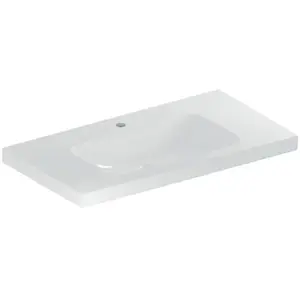Geberit iCon Light wastafel 90x48 cm, 1 kraangat, zonder overloop, met...Vendu paramazon