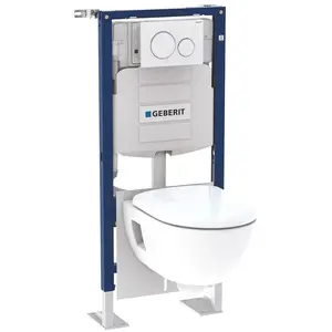 Pack bâti-support duofix avec cuvette suspendue - Geberit pas cher