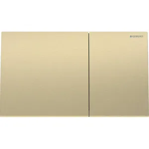 Comparateur de prix : Sigma70 Plaque de déclenchement - 2 boutons - Laiton brossé - Geberit
