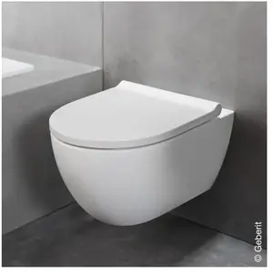 Geberit Acanto Cuvette suspendue avec TurboFlush, avec abattant WC, 50...Vendu paramazon