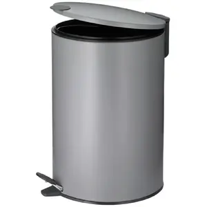 Comparateur de prix : KELA Poubelle de salle de bain Mats - 12 L - 38 cm - Métal - Gris clair