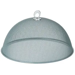 Cloche alimentaire - KELA - Como D - 35 cm - Gris - Fil métallique pas cher