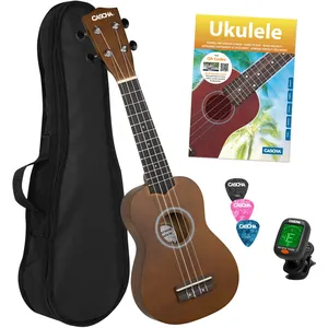 Comparateur de prix : Cascha Hh 3956 Pack Débutant Ukulélé Soprano (4 Langues)