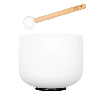 Sela Secf8b Crystal Singing Bowl Set - Bol Chantant Cristal Givré (B : 440 Hz) pas cher
