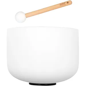 Sela 10 Crystal Frosted Singing Bowl 440Hz G pas cher