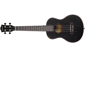 Cascha HH 2305L ukulélé ténor noir avec housse - pour gaucher