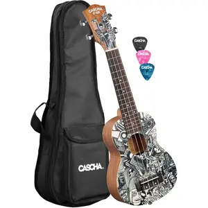Cascha Hh 2601 Sopran Art Series Sketch Sut Ukulélé Soprano