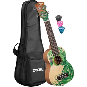 Comparateur de prix : Cascha Hh 2602 Sopran Art Series Leafy Sut Ukulélé Soprano